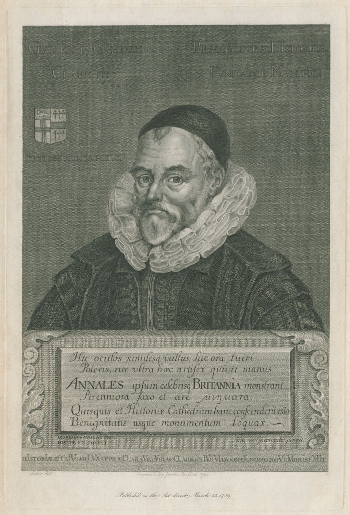 William Camden. Antiquarian, historian, topographer.